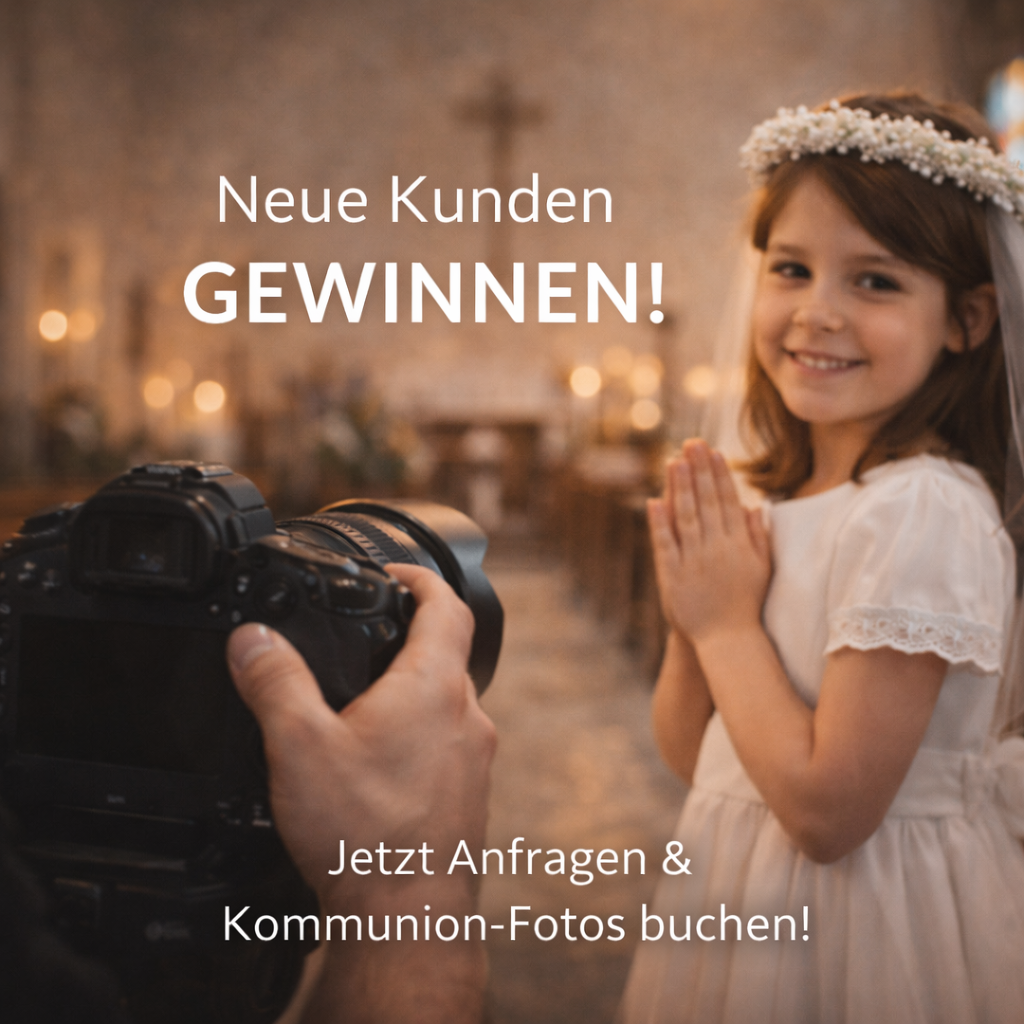 Erste Kunden finden als Kommunionsfotograf